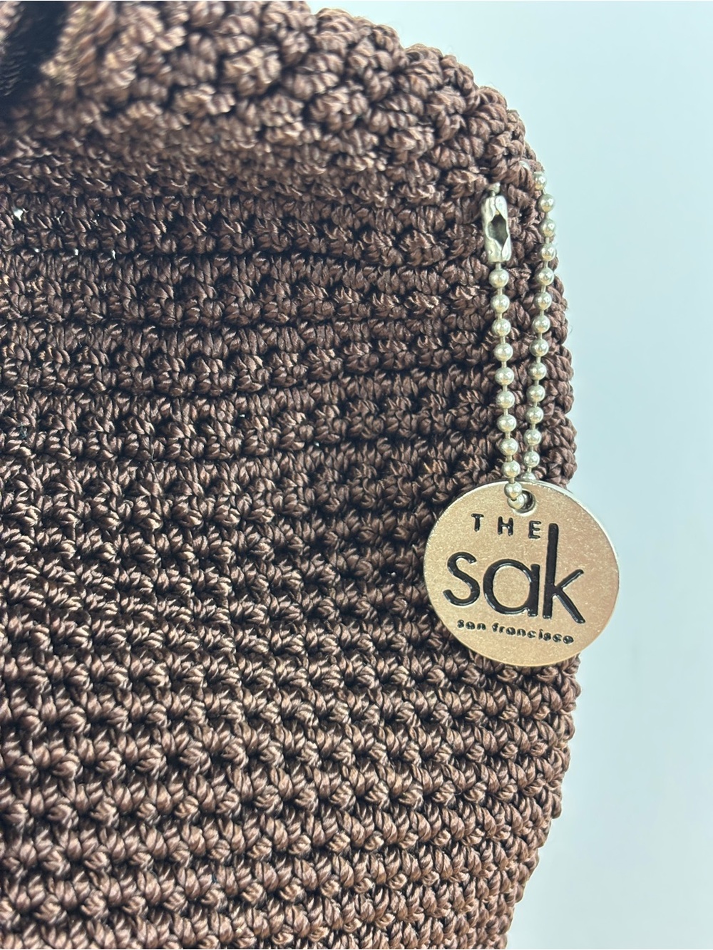 The Sak 120 Crochet Hobo Bucket Bag in Dark Brown LIKE NEW! - Picture 3 of 11
